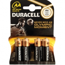 Duracell AA Size Alkalin Kalem Pil 4`L