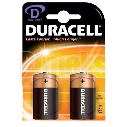 Duracell D Size Byk Boy Alkalin Pil 2`li 