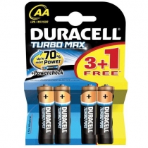 Duracell Turbo Max Alkalin AA Kalem Pil (3+1) 4`l Paket