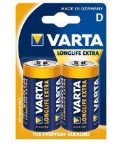 Varta Longlife 2 x D Size Alkalin Byk Boy Pil