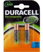 Duracell 1000 mAh arj Edilebilir AAA Size nce Kalem Pil 2`Li