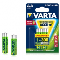 Varta Rechargeable Accu Ready 2 Use AA 2600 mAh Kalem Pil Kullan�ma Haz�r 2`li