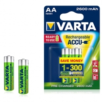 Varta Rechargeable Accu Ready 2 Use AA 2600 mAh Kalem Pil Kullanma Hazr 2`li