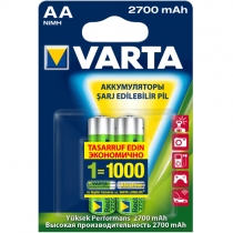 Varta Professional Accu 2700 mAh arj Edilebilir AA Kalem Pil 2`li