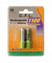 CFL 1100mAh AA Kalem Pil arj Edilebilir 2`li