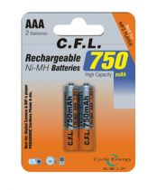 CFL 750mah AAA nce Kalem Pil arj Edilebilir 2`li		