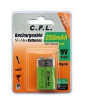 C.F.L 9V 250 mAh arj Edilebilir Pil