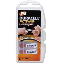 Duracell 312, PR41 Kulaklk itme Cihaz Pili 6`l Paket