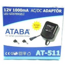 Ataba AT-511 12V 1000Mah Telefon arj Adaptr