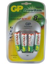 GP Quick 3 Yeni 5V USB kl Pil arj Cihaz + 4xGP2700 AA Kalem Pil Dahil