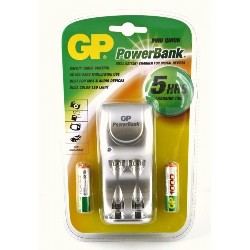 GP Powerbank GPPB25GS100-UE2 + 2xAAA arj Cihazl