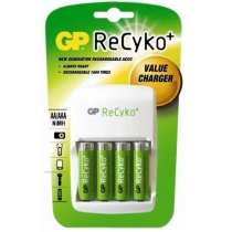 GP Recyko Value AA, AAA Pil arj Cihaz +4xAA 2050mAh Pil Dahil