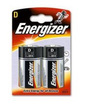 Energizer 2 x D Size Alkalin Byk Boy Pil
